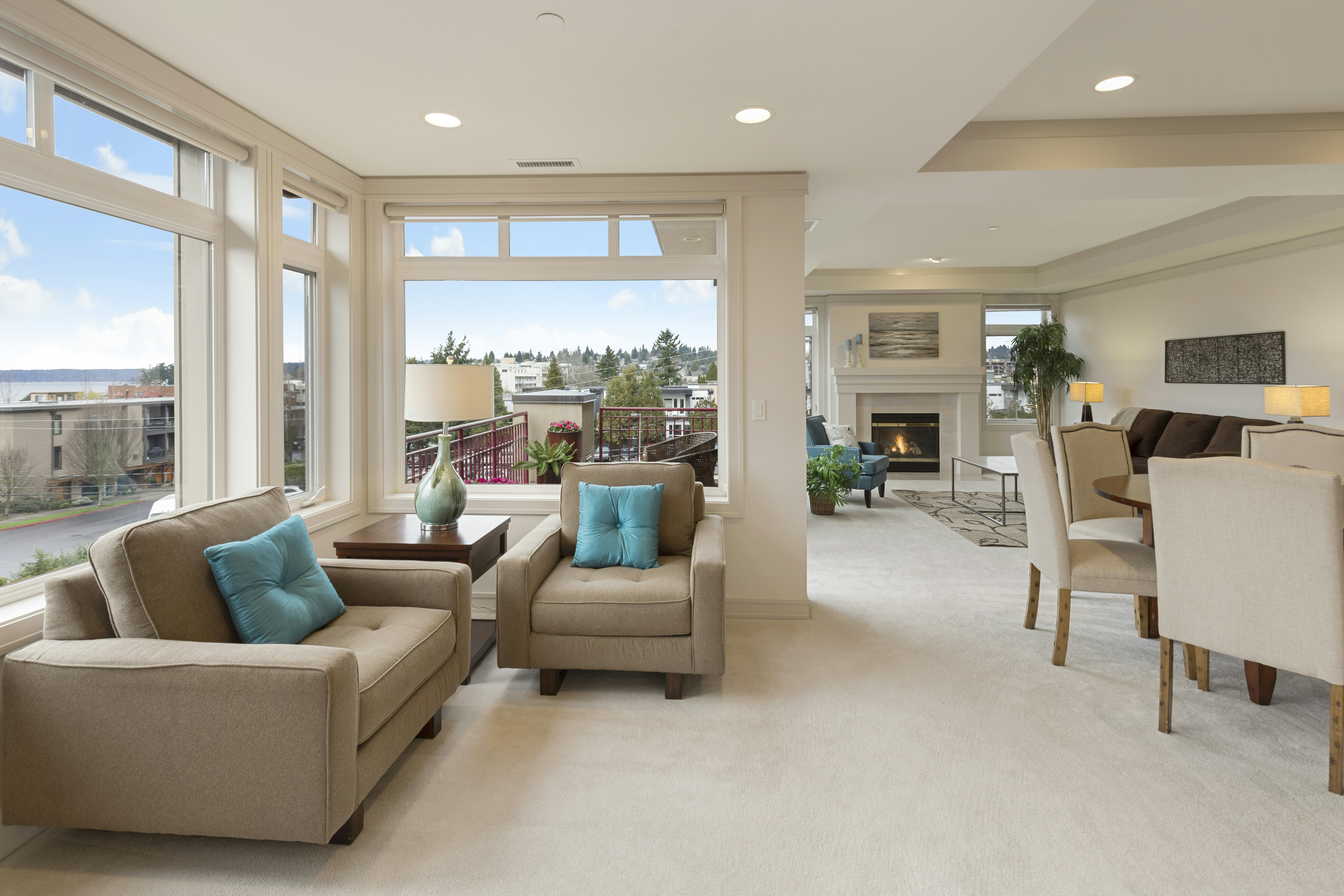 Modern apartment living room